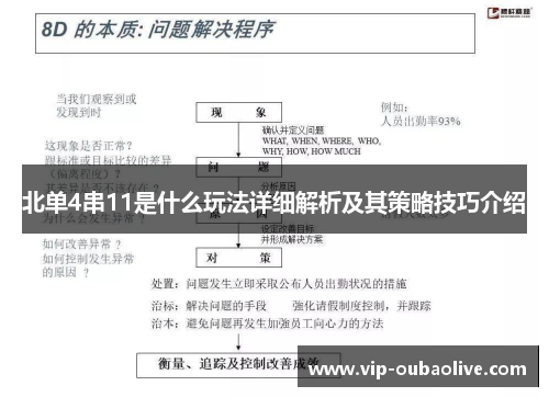 北单4串11是什么玩法详细解析及其策略技巧介绍