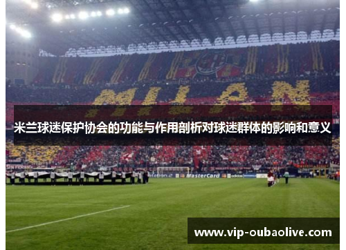 米兰球迷保护协会的功能与作用剖析对球迷群体的影响和意义